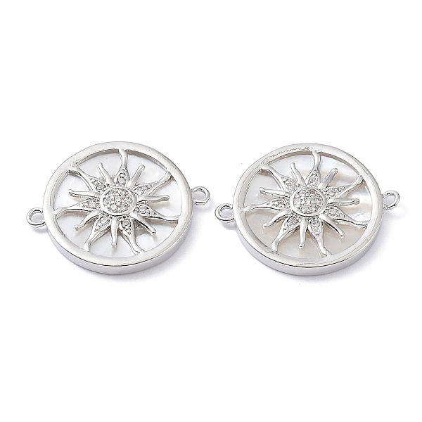 PandaHall Rack Plating Brass Micro Pave Clear Cubic Zirconia Connector Charms, Flat Round Links with Sun, Long-Lasting Plated, Real Platinum...
PandaHall Rack Plating Brass Micro Pave Clear Cubic Zirconia Connector Charms, Flat Round Links with Sun, Long-Lasting Plated, Real Platinum...