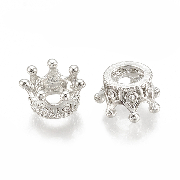 PandaHall Alloy European Beads, Large Hole Beads, with Rhinestone, Crown, Crystal, Platinum, 11.5x6mm, Hole: 5mm Alloy+Rhinestone Crown..., Clear
PandaHall Alloy European Beads, Large Hole Beads, with Rhinestone, Crown, Crystal, Platinum, 11.5x6mm, Hole: 5mm Alloy+Rhinestone Crown..., Clear
