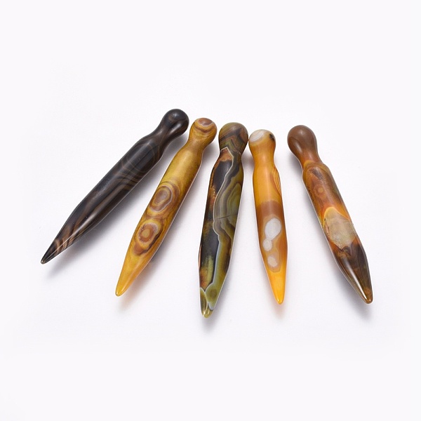 PandaHall Natural Agate Massage Sticks, Massage Wand, Massage Tools, Gua Sha Scraping Stick, Dyed & Heated, Mixed Color, 91~101x13~15.5mm..., Multicolor
PandaHall Natural Agate Massage Sticks, Massage Wand, Massage Tools, Gua Sha Scraping Stick, Dyed & Heated, Mixed Color, 91~101x13~15.5mm..., Multicolor
