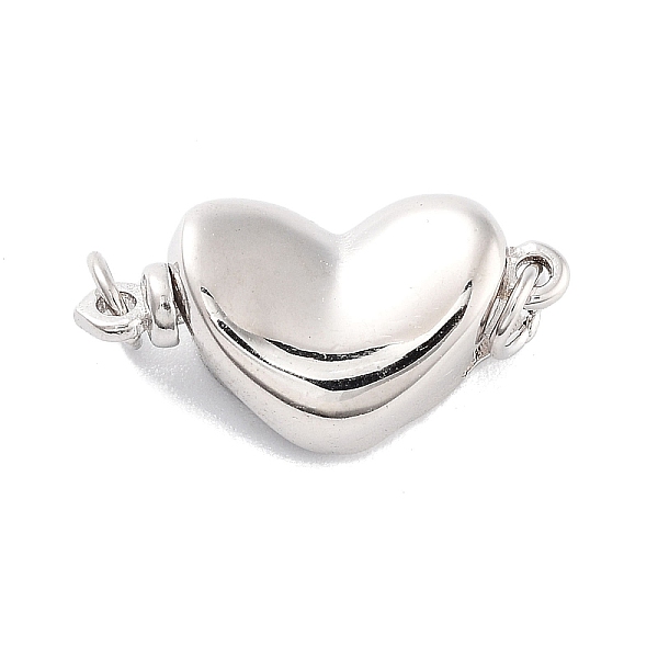 PandaHall 925 Sterling Silver Box Clasps, Heart, Real Platinum Plated, 8.5x17x5mm Stainless Steel Heart
PandaHall 925 Sterling Silver Box Clasps, Heart, Real Platinum Plated, 8.5x17x5mm Stainless Steel Heart