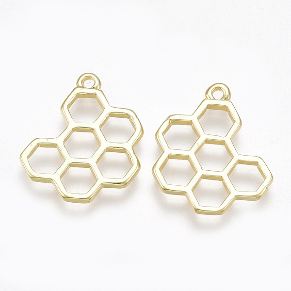 PandaHall Brass Pendants, Honeycomb, Real 18K Gold Plated, 19x16x1.5mm, Hole: 1.4mm Brass Others
PandaHall Brass Pendants, Honeycomb, Real 18K Gold Plated, 19x16x1.5mm, Hole: 1.4mm Brass Others