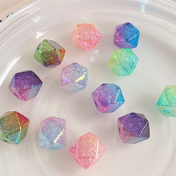 PandaHall Transparent Crackle Acrylic Beads, Gradient Color, Cube, Mixed Color, 15.7x19x19mm, Hole: 3.5mm Acrylic Cube Multicolor
PandaHall Transparent Crackle Acrylic Beads, Gradient Color, Cube, Mixed Color, 15.7x19x19mm, Hole: 3.5mm Acrylic Cube Multicolor
