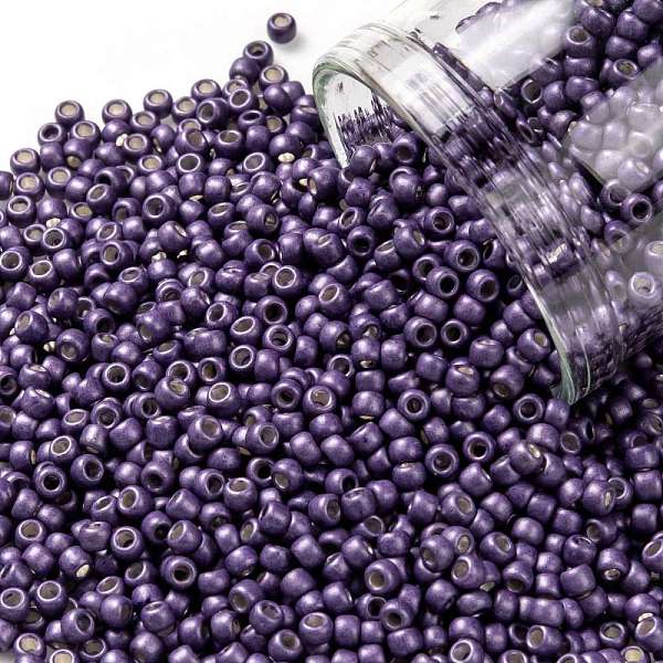 PandaHall TOHO Round Seed Beads, Japanese Seed Beads, Frosted, (567F) Purple Galvanized Matte, 11/0, 2.2mm, Hole: 0.8mm, about...
PandaHall TOHO Round Seed Beads, Japanese Seed Beads, Frosted, (567F) Purple Galvanized Matte, 11/0, 2.2mm, Hole: 0.8mm, about...