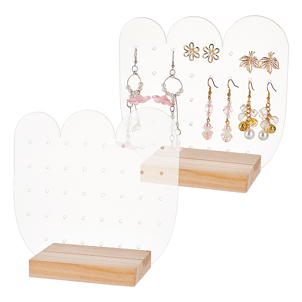 PandaHall Transparent Acrylic Earring Diaplay Stands, Earring Organizer Holder with Wooden Base, Cactus Pattern, 15.9x7.05x15.5cm Acrylic...
PandaHall Transparent Acrylic Earring Diaplay Stands, Earring Organizer Holder with Wooden Base, Cactus Pattern, 15.9x7.05x15.5cm Acrylic...