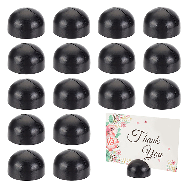PandaHall Wood Memo Photo Stand, Name Card Holders, Half Round, Black, 47.5x30mm Wood Half Round Black
PandaHall Wood Memo Photo Stand, Name Card Holders, Half Round, Black, 47.5x30mm Wood Half Round Black
