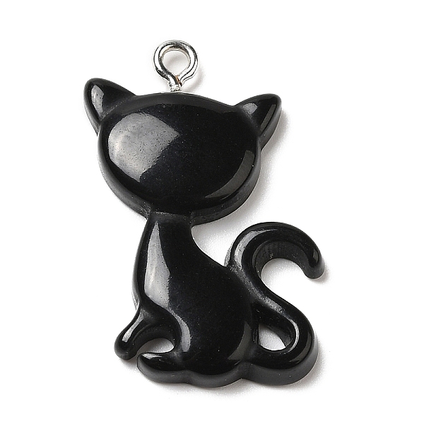 PandaHall Opaque Resin Pendants, Cat Shaped Charms with Platinum Tone Iron Loops, Black, 30~30.5x21x4~5mm, Hole: 2mm Iron+Resin Cat Shape...
PandaHall Opaque Resin Pendants, Cat Shaped Charms with Platinum Tone Iron Loops, Black, 30~30.5x21x4~5mm, Hole: 2mm Iron+Resin Cat Shape...