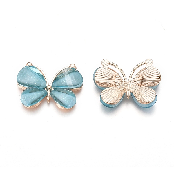 PandaHall Light Gold Plated Alloy Glass Pendants, Butterfly, Sky Blue, 21.8x28x4.5mm, Hole: 1.5x10mm Alloy+Glass Butterfly Blue
PandaHall Light Gold Plated Alloy Glass Pendants, Butterfly, Sky Blue, 21.8x28x4.5mm, Hole: 1.5x10mm Alloy+Glass Butterfly Blue