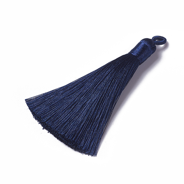 PandaHall Polyester Tassel Pendants, Prussian Blue, 78~82x8mm, Hole: 2~4mm Polyester Blue
PandaHall Polyester Tassel Pendants, Prussian Blue, 78~82x8mm, Hole: 2~4mm Polyester Blue