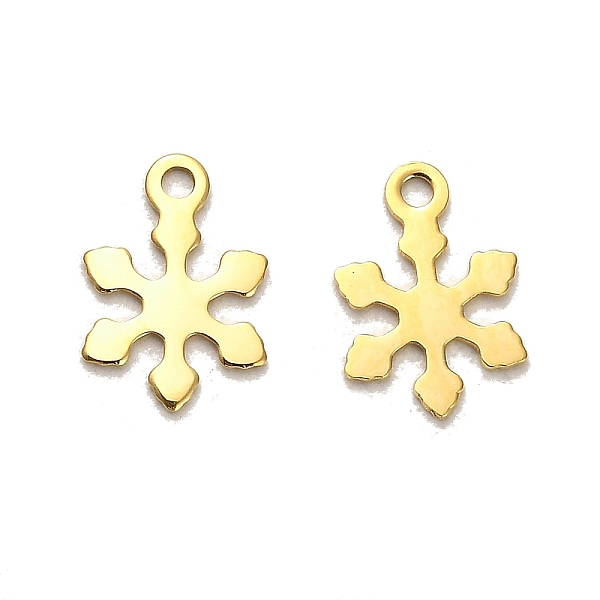 PandaHall 304 Stainless Steel Charms, Snowflake Charms, Real 14K Gold Plated, 12.5x8.5x0.8mm, Hole: 1.4mm 304 Stainless Steel Snowflake
PandaHall 304 Stainless Steel Charms, Snowflake Charms, Real 14K Gold Plated, 12.5x8.5x0.8mm, Hole: 1.4mm 304 Stainless Steel Snowflake
