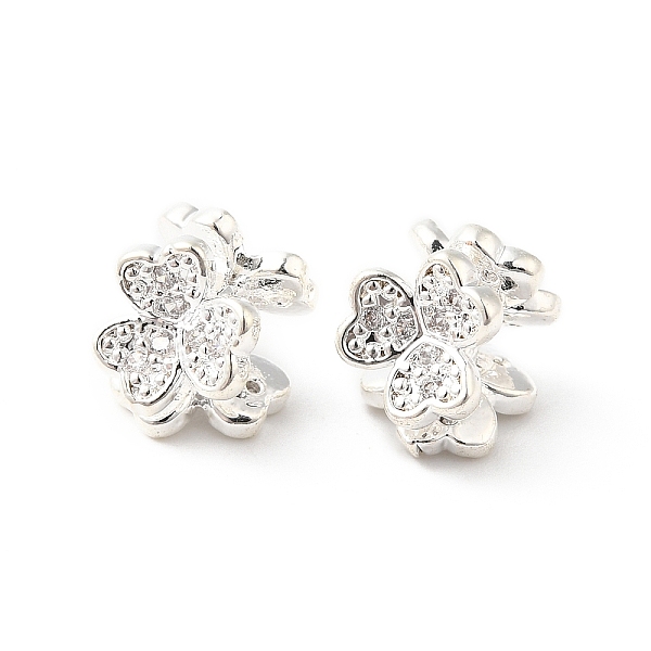 PandaHall Rack Plating Brass Micro Pave Clear Cubic Zirconia Clover Beads, Long-Lasting Plated, Lead Free & Cadmium Free, Silver, 9x6x9mm...
PandaHall Rack Plating Brass Micro Pave Clear Cubic Zirconia Clover Beads, Long-Lasting Plated, Lead Free & Cadmium Free, Silver, 9x6x9mm...