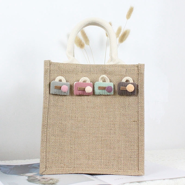 PandaHall Jute Bag, with Cloth Schoolbag Decoration and Handles, Gifts Bags, Rectangle, Dark Khaki, 35cm, 23x21x15.5cm, fold: 23x21x1.3cm...
PandaHall Jute Bag, with Cloth Schoolbag Decoration and Handles, Gifts Bags, Rectangle, Dark Khaki, 35cm, 23x21x15.5cm, fold: 23x21x1.3cm...