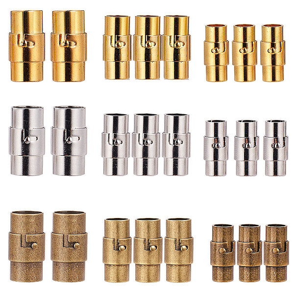 PandaHall SUNNYCLUE 1 Box 32 Sets 3 Size Magnetic Screw Clasps Barrel Leather Cord Ends Necklace Bracelet Jewellery Clasps with Reinforced...
PandaHall SUNNYCLUE 1 Box 32 Sets 3 Size Magnetic Screw Clasps Barrel Leather Cord Ends Necklace Bracelet Jewellery Clasps with Reinforced...