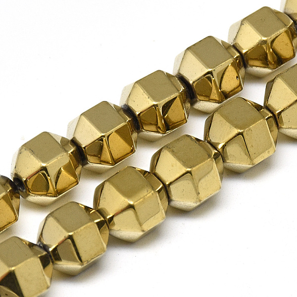 PandaHall Electroplate Non-magnetic Synthetic Hematite Beads Strands, Lantern, Light Gold Plated, 7.5x8x7mm, Hole: 1mm, about 51pcs/strand...
PandaHall Electroplate Non-magnetic Synthetic Hematite Beads Strands, Lantern, Light Gold Plated, 7.5x8x7mm, Hole: 1mm, about 51pcs/strand...