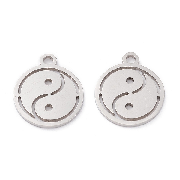 PandaHall 201 Stainless Steel Pendants, Laser Cut, Manual Polishing, Flat Round with Yin Yang, Stainless Steel Color, 14x12x1mm, Hole: 1.6mm...
PandaHall 201 Stainless Steel Pendants, Laser Cut, Manual Polishing, Flat Round with Yin Yang, Stainless Steel Color, 14x12x1mm, Hole: 1.6mm...