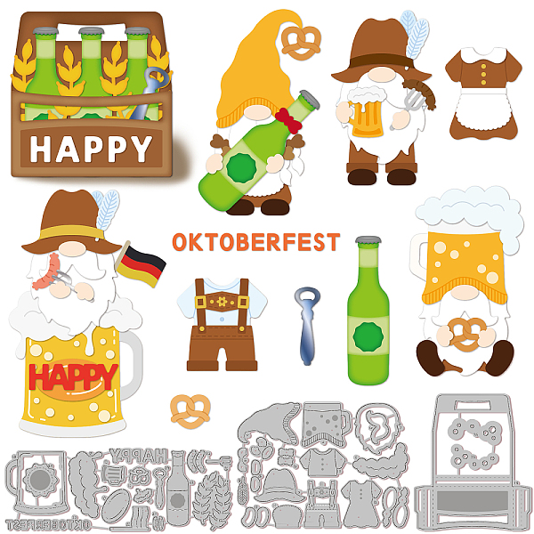 PandaHall GLOBLELAND 3Set 35Pcs Oktoberfest Gnome Cutting Dies for DIY Scrapbooking Metal Dwarf Die Cuts Embossing Stencils Template for...
PandaHall GLOBLELAND 3Set 35Pcs Oktoberfest Gnome Cutting Dies for DIY Scrapbooking Metal Dwarf Die Cuts Embossing Stencils Template for...