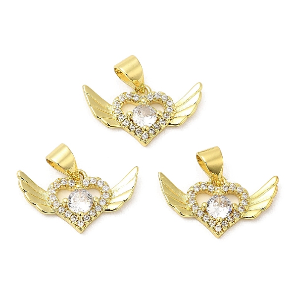 PandaHall Brass Pave Cubic Zirconia Pendants, with Jump Ring, Long-Lasting Plated, Lead Free & Cadmium Free, Heart with Ring, Real 18K Gold...
PandaHall Brass Pave Cubic Zirconia Pendants, with Jump Ring, Long-Lasting Plated, Lead Free & Cadmium Free, Heart with Ring, Real 18K Gold...