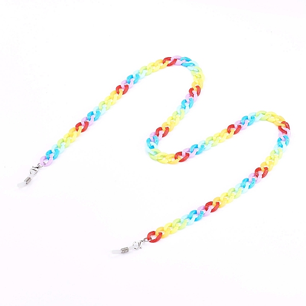 PandaHall Eyeglasses Chains, Neck Strap for Eyeglasses, with Opaque Acrylic Cable Chains and Rubber Loop End, Platinum, Colorful, 25.4 inch...
PandaHall Eyeglasses Chains, Neck Strap for Eyeglasses, with Opaque Acrylic Cable Chains and Rubber Loop End, Platinum, Colorful, 25.4 inch...