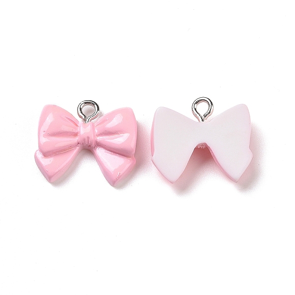 PandaHall Opaque Resin Pendants, with Platinum Tone Iron Loops, Bowknot Charm, Pink, 15.5x17.5x5.5mm, Hole: 2mm Iron+Resin Bowknot Pink
PandaHall Opaque Resin Pendants, with Platinum Tone Iron Loops, Bowknot Charm, Pink, 15.5x17.5x5.5mm, Hole: 2mm Iron+Resin Bowknot Pink