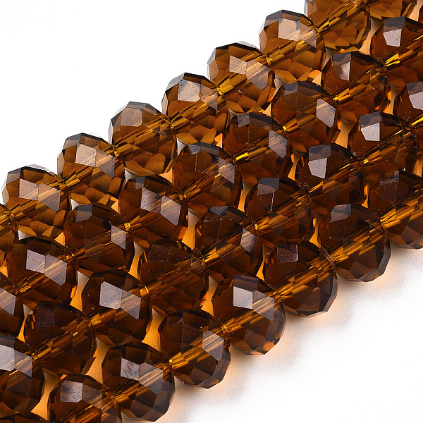 PandaHall Handmade Glass Beads, Faceted Rondelle, Sienna, 12x8mm, Hole: 1mm, about 72pcs/strand Glass Rondelle Brown
PandaHall Handmade Glass Beads, Faceted Rondelle, Sienna, 12x8mm, Hole: 1mm, about 72pcs/strand Glass Rondelle Brown
