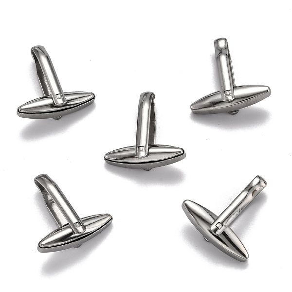 PandaHall Man's 304 Stainless Steel Cufflinks Findings, Stainless Steel Color, 26x7x5mm 304 Stainless Steel
PandaHall Man's 304 Stainless Steel Cufflinks Findings, Stainless Steel Color, 26x7x5mm 304 Stainless Steel