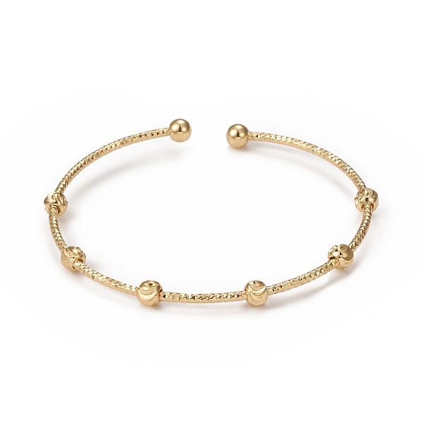 PandaHall Rack Plating Brass Cuff Bangles, Long-Lasting Plated Round Bead Bangles for Women Men, Cadmium Free & Lead Free, Real 18K Gold...
PandaHall Rack Plating Brass Cuff Bangles, Long-Lasting Plated Round Bead Bangles for Women Men, Cadmium Free & Lead Free, Real 18K Gold...