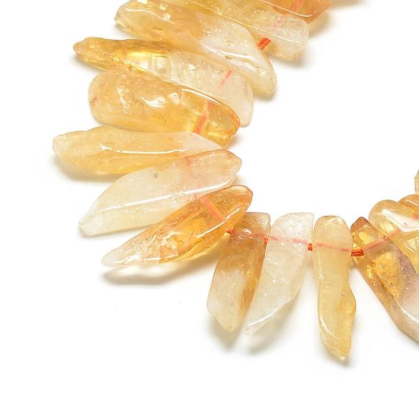 PandaHall Natural Citrine Beads Strands, Top Drilled Beads, Rectangle, 20~65x7~15x6~10mm, Hole: 2mm, about 30~40pcs/strand, 15.75 inch(40cm)...
PandaHall Natural Citrine Beads Strands, Top Drilled Beads, Rectangle, 20~65x7~15x6~10mm, Hole: 2mm, about 30~40pcs/strand, 15.75 inch(40cm)...