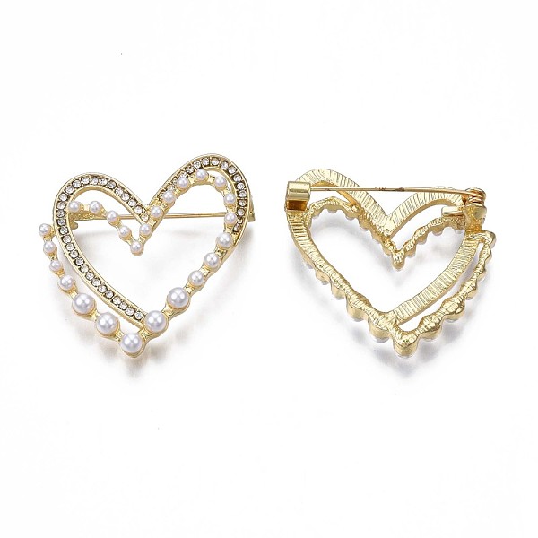 PandaHall Crystal Rhinestone Double Heart with Plastic Pearl, Alloy Lapel Pin for Backpack Clothes, Nickel Free & Lead Free, Light Golden..., Clear
PandaHall Crystal Rhinestone Double Heart with Plastic Pearl, Alloy Lapel Pin for Backpack Clothes, Nickel Free & Lead Free, Light Golden..., Clear