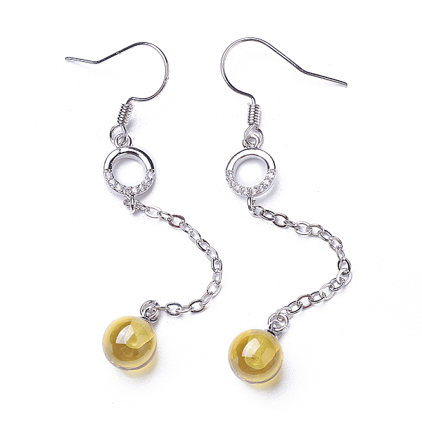 PandaHall Cubic Zirconia Dangle Earrings, with Brass Findings, Round, Gold, 69mm, Pin: 0.5mm Cubic Zirconia Gold
PandaHall Cubic Zirconia Dangle Earrings, with Brass Findings, Round, Gold, 69mm, Pin: 0.5mm Cubic Zirconia Gold