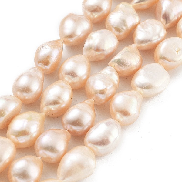 PandaHall Natural Cultured Freshwater Pearl Beads Strands, Two Sides Polished, Grade 5A, Light Salmon, 11~12mm, Hole: 0.7mm, about...
PandaHall Natural Cultured Freshwater Pearl Beads Strands, Two Sides Polished, Grade 5A, Light Salmon, 11~12mm, Hole: 0.7mm, about...
