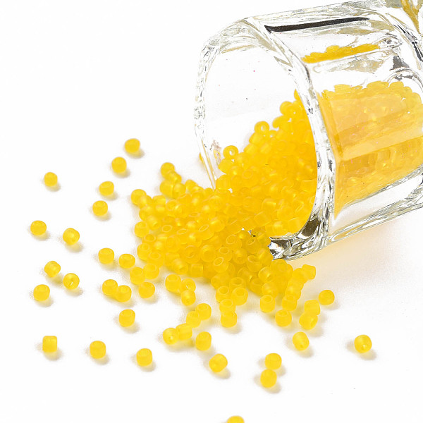 PandaHall (Repacking Service Available) Glass Seed Beads, Frosted Colors, Round, Yellow, 12/0, 2mm, about 12g/bag Glass Yellow
PandaHall (Repacking Service Available) Glass Seed Beads, Frosted Colors, Round, Yellow, 12/0, 2mm, about 12g/bag Glass Yellow