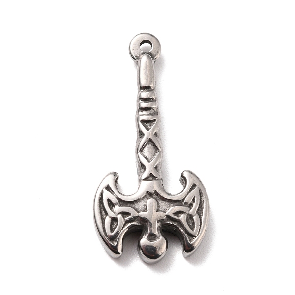 PandaHall 304 Stainless Steel Pendants, Axe, Stainless Steel Color, 34x16.5x14mm, Hole: 1.6mm 304 Stainless Steel Tool
PandaHall 304 Stainless Steel Pendants, Axe, Stainless Steel Color, 34x16.5x14mm, Hole: 1.6mm 304 Stainless Steel Tool