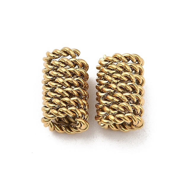 PandaHall 304 Stainless Steel Beads, Twisted Wrapped Beads, Tube, Real 18K Gold Plated, 8.5x5.5mm, Hole: 3.5mm 304 Stainless Steel Tube
PandaHall 304 Stainless Steel Beads, Twisted Wrapped Beads, Tube, Real 18K Gold Plated, 8.5x5.5mm, Hole: 3.5mm 304 Stainless Steel Tube