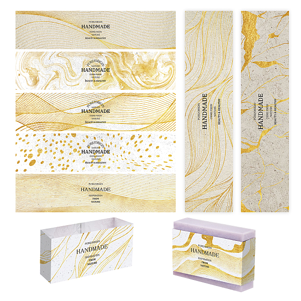 PandaHall PH 90pcs Soap Wrappers, 9 Styles Soap Packaging Paper Wave Soap Wrap Paper Tape Vertical Soap Paper Tag Soap Sleeves Covers for...
PandaHall PH 90pcs Soap Wrappers, 9 Styles Soap Packaging Paper Wave Soap Wrap Paper Tape Vertical Soap Paper Tag Soap Sleeves Covers for...