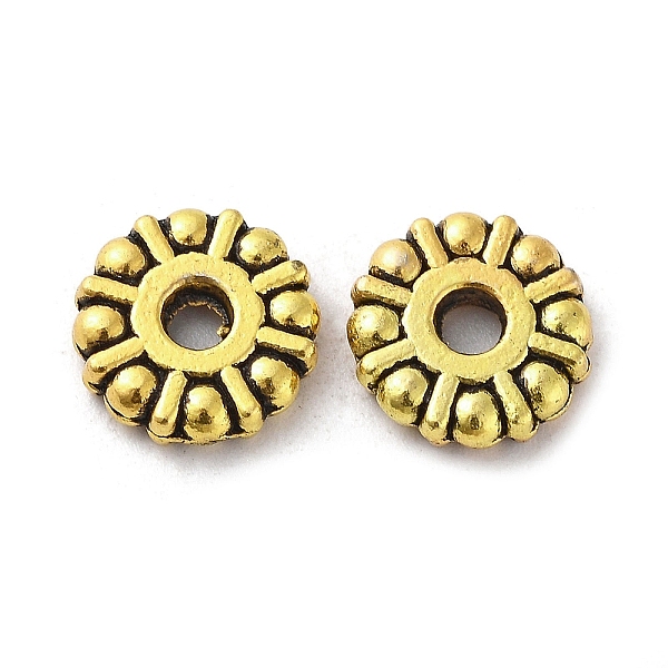 PandaHall Tibetan Style Alloy Beads, Cadmium Free & Lead Free, Flat Round, Antique Golden, 9x2mm, Hole: 2.5mm, about 1428pcs/1000g Alloy...
PandaHall Tibetan Style Alloy Beads, Cadmium Free & Lead Free, Flat Round, Antique Golden, 9x2mm, Hole: 2.5mm, about 1428pcs/1000g Alloy...