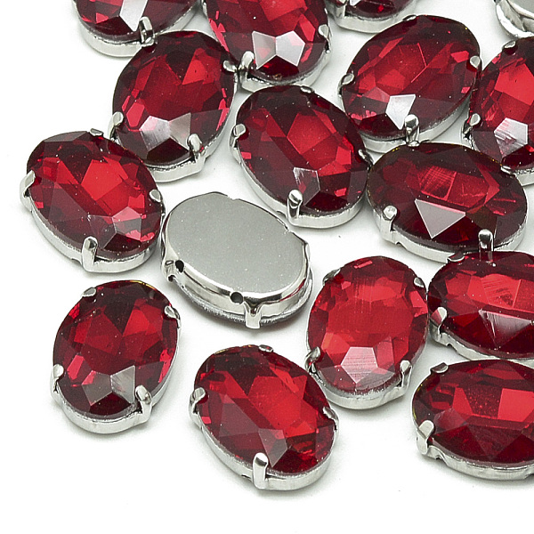 PandaHall Sew on Rhinestone, Multi-strand Links, Glass Rhinestone, with Brass Prong Settings, Garments Accessories, Faceted, Oval, Platinum..., Red
PandaHall Sew on Rhinestone, Multi-strand Links, Glass Rhinestone, with Brass Prong Settings, Garments Accessories, Faceted, Oval, Platinum..., Red