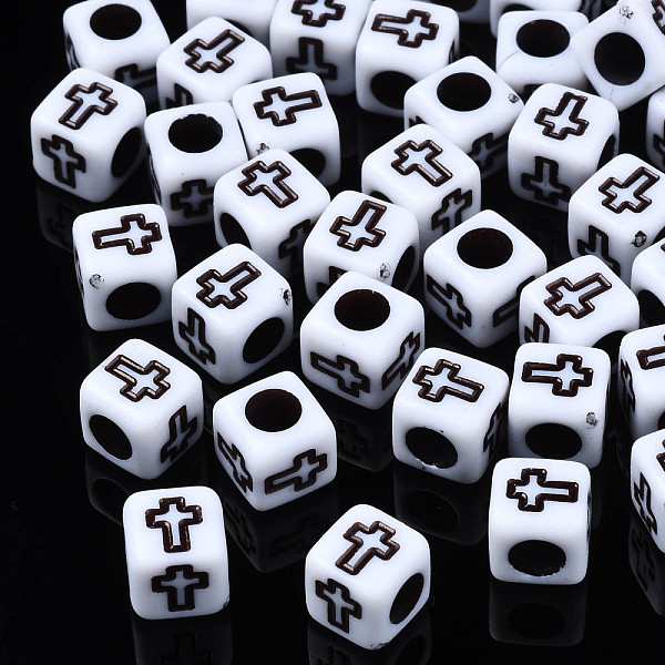 PandaHall Opaque Acrylic Beads, Cube with Cross, White, 6x6x6mm, Hole: 3mm, about 2995pcs/500g Acrylic Cube White
PandaHall Opaque Acrylic Beads, Cube with Cross, White, 6x6x6mm, Hole: 3mm, about 2995pcs/500g Acrylic Cube White