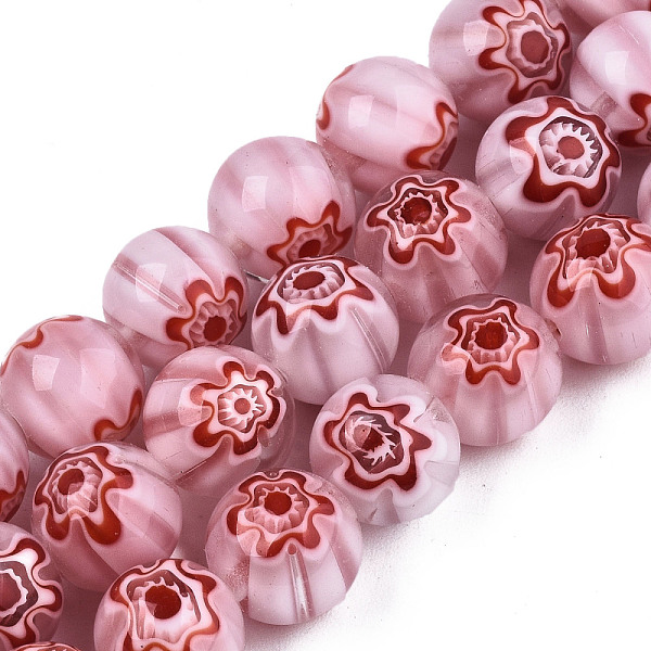 PandaHall Handmade Millefiori Glass Beads Strands, Round, Flamingo, 10mm, Hole: 1.2mm, about 36~38pcs/strand, 13.78 inch~14.88 inch..., Pink
PandaHall Handmade Millefiori Glass Beads Strands, Round, Flamingo, 10mm, Hole: 1.2mm, about 36~38pcs/strand, 13.78 inch~14.88 inch..., Pink