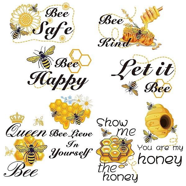 PandaHall 16 Sheets 8 Styles PVC Waterproof Wall Stickers, Self-Adhesive Decals, for Window or Stairway Home Decoration, Bees, 200x145mm, 2...
PandaHall 16 Sheets 8 Styles PVC Waterproof Wall Stickers, Self-Adhesive Decals, for Window or Stairway Home Decoration, Bees, 200x145mm, 2...