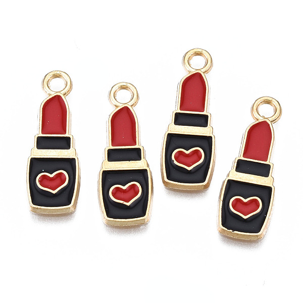 PandaHall Rack Plating Alloy Enamel Pendants, Cadmium Free & Nickel Free & Lead Free, Lipstick, Black, 20.5x7x1mm, Hole: 2mm Alloy+Enamel...
PandaHall Rack Plating Alloy Enamel Pendants, Cadmium Free & Nickel Free & Lead Free, Lipstick, Black, 20.5x7x1mm, Hole: 2mm Alloy+Enamel...