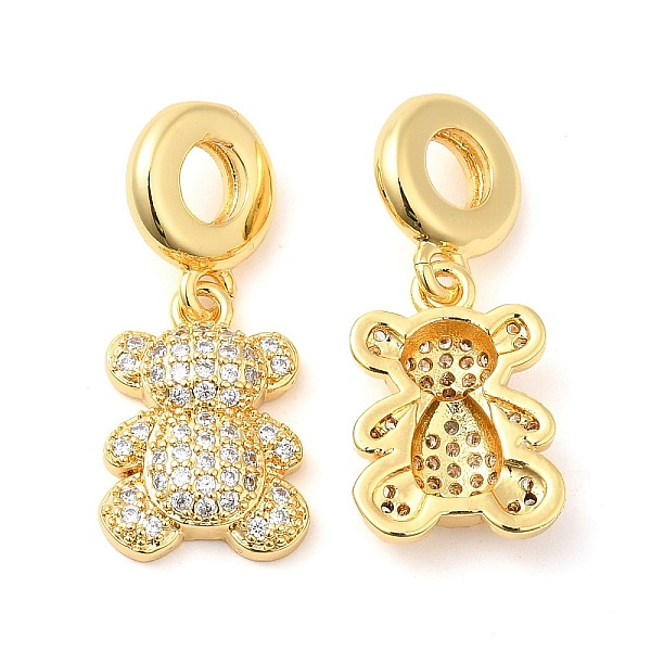 PandaHall Brass with Cubic Zirconia Pendants, Long-Lasting Plated, Lead Free & Cadmium Free, Bear, Real 18K Gold Plated, 28mm, Hole: 4.5mm..., Clear
PandaHall Brass with Cubic Zirconia Pendants, Long-Lasting Plated, Lead Free & Cadmium Free, Bear, Real 18K Gold Plated, 28mm, Hole: 4.5mm..., Clear