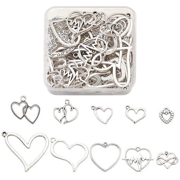 PandaHall Kissitty Tibetan Style Alloy Pendants, Heart, Antique Silver, 100pcs/box Alloy Heart
PandaHall Kissitty Tibetan Style Alloy Pendants, Heart, Antique Silver, 100pcs/box Alloy Heart