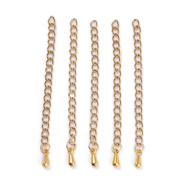 PandaHall Vacuum Plating 304 Stainless Steel Chain Extender, Soldered Chains, Golden, 55~63x3mm 304 Stainless Steel
PandaHall Vacuum Plating 304 Stainless Steel Chain Extender, Soldered Chains, Golden, 55~63x3mm 304 Stainless Steel