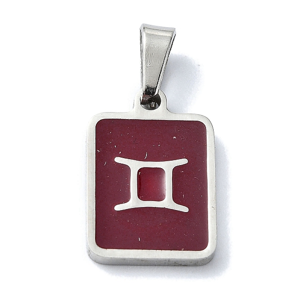 PandaHall 304 Stainless Steel Pendants, with Enamel, Stainless Steel Color, Rectangle with Constellation Charms, Gemini, 16x11x1.5mm, Hole...
PandaHall 304 Stainless Steel Pendants, with Enamel, Stainless Steel Color, Rectangle with Constellation Charms, Gemini, 16x11x1.5mm, Hole...