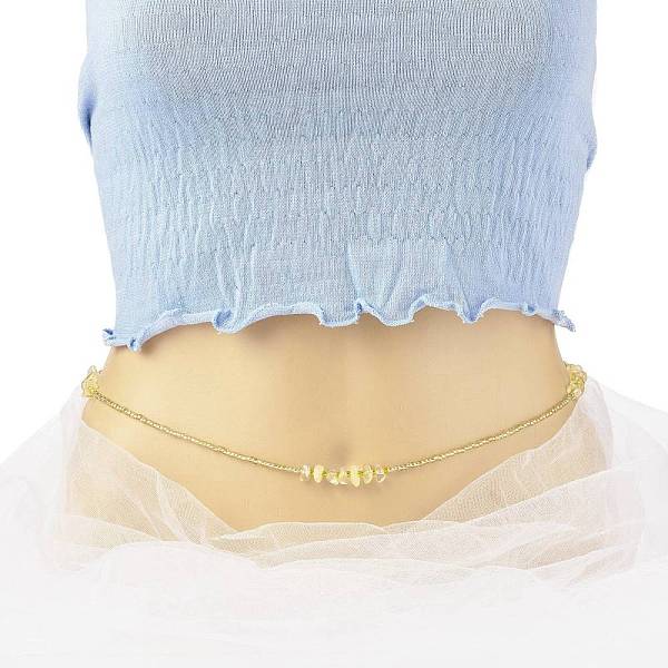 PandaHall Summer Jewelry Waist Bead, Natural Citrine Chips & Glass Seed Beaded Body Chain, Bikini Jewelry for Woman Girl, Golden...
PandaHall Summer Jewelry Waist Bead, Natural Citrine Chips & Glass Seed Beaded Body Chain, Bikini Jewelry for Woman Girl, Golden...