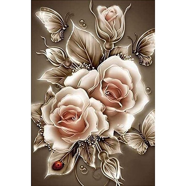 PandaHall DIY Diamond Painting Kit, Including Resin Rhinestones Bag, Diamond Sticky Pen, Tray Plate and Glue Clay, Flower, 400x300mm Resin...
PandaHall DIY Diamond Painting Kit, Including Resin Rhinestones Bag, Diamond Sticky Pen, Tray Plate and Glue Clay, Flower, 400x300mm Resin...