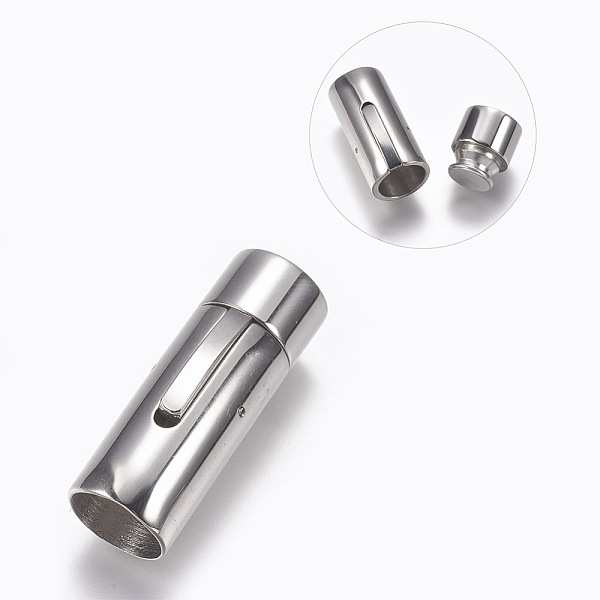 PandaHall 304 Stainless Steel Bayonet Clasps, Stainless Steel Color, 32x12mm, Hole: 10mm 304 Stainless Steel
PandaHall 304 Stainless Steel Bayonet Clasps, Stainless Steel Color, 32x12mm, Hole: 10mm 304 Stainless Steel