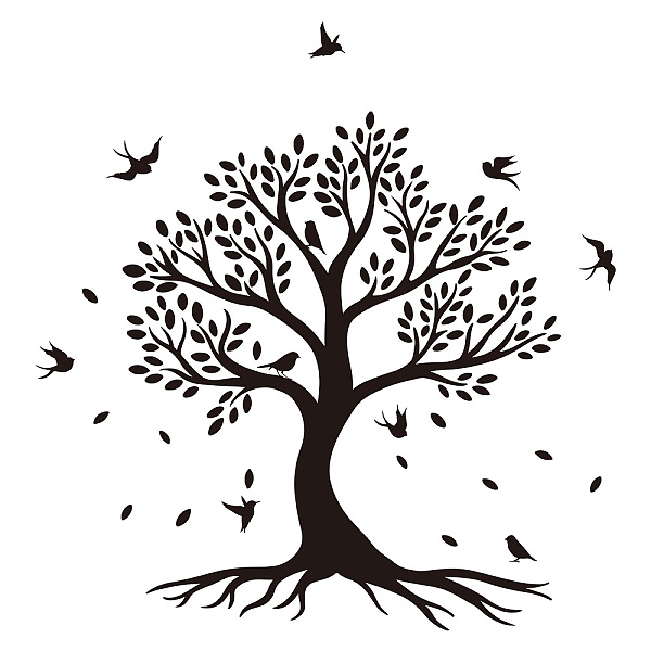 PandaHall SUPERDANT Tree of Life Wall Decal Family Tree Wall Stickers Birds Branches on a Tree Wall Decals Vinyl Wall Art Silhouette Decal..., Black
PandaHall SUPERDANT Tree of Life Wall Decal Family Tree Wall Stickers Birds Branches on a Tree Wall Decals Vinyl Wall Art Silhouette Decal..., Black