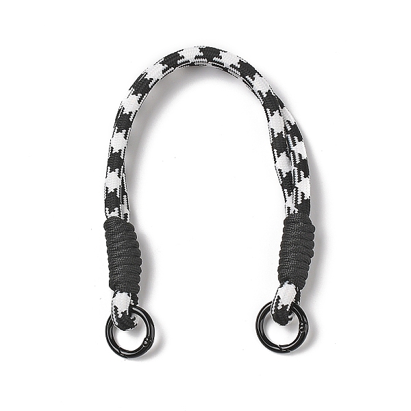 PandaHall Nylon Cord Bag Handles, with Alloy Spring Gate Rings, for Bag Replacement Accessories, Black, 34.5x1.55cm Nylon Black
PandaHall Nylon Cord Bag Handles, with Alloy Spring Gate Rings, for Bag Replacement Accessories, Black, 34.5x1.55cm Nylon Black