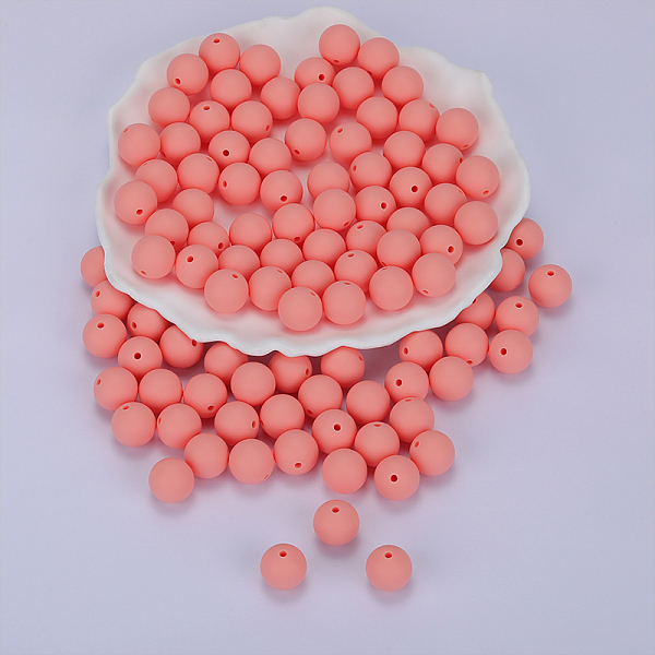 PandaHall Round Silicone Focal Beads, Chewing Beads For Teethers, DIY Nursing Necklaces Making, Salmon, 15mm, Hole: 2mm Silicone Round Red
PandaHall Round Silicone Focal Beads, Chewing Beads For Teethers, DIY Nursing Necklaces Making, Salmon, 15mm, Hole: 2mm Silicone Round Red