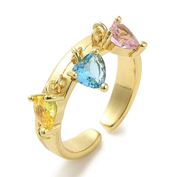 PandaHall Brass Micro Pave Cubic Zirconia Rings for Women, Long-Lasting Plated, Heart, Golden, Adjustable Brass+Cubic Zirconia Heart
PandaHall Brass Micro Pave Cubic Zirconia Rings for Women, Long-Lasting Plated, Heart, Golden, Adjustable Brass+Cubic Zirconia Heart